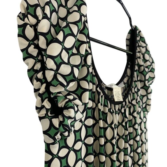 Max Studio Green Geometric Print Dress Size Small - Picture 7 of 11